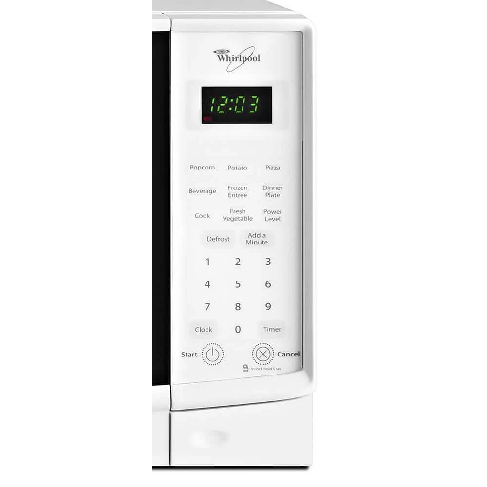 Whirlpool 0.7 cu. ft. Countertop Microwave in White with Electronic Touch Controls - Image 3