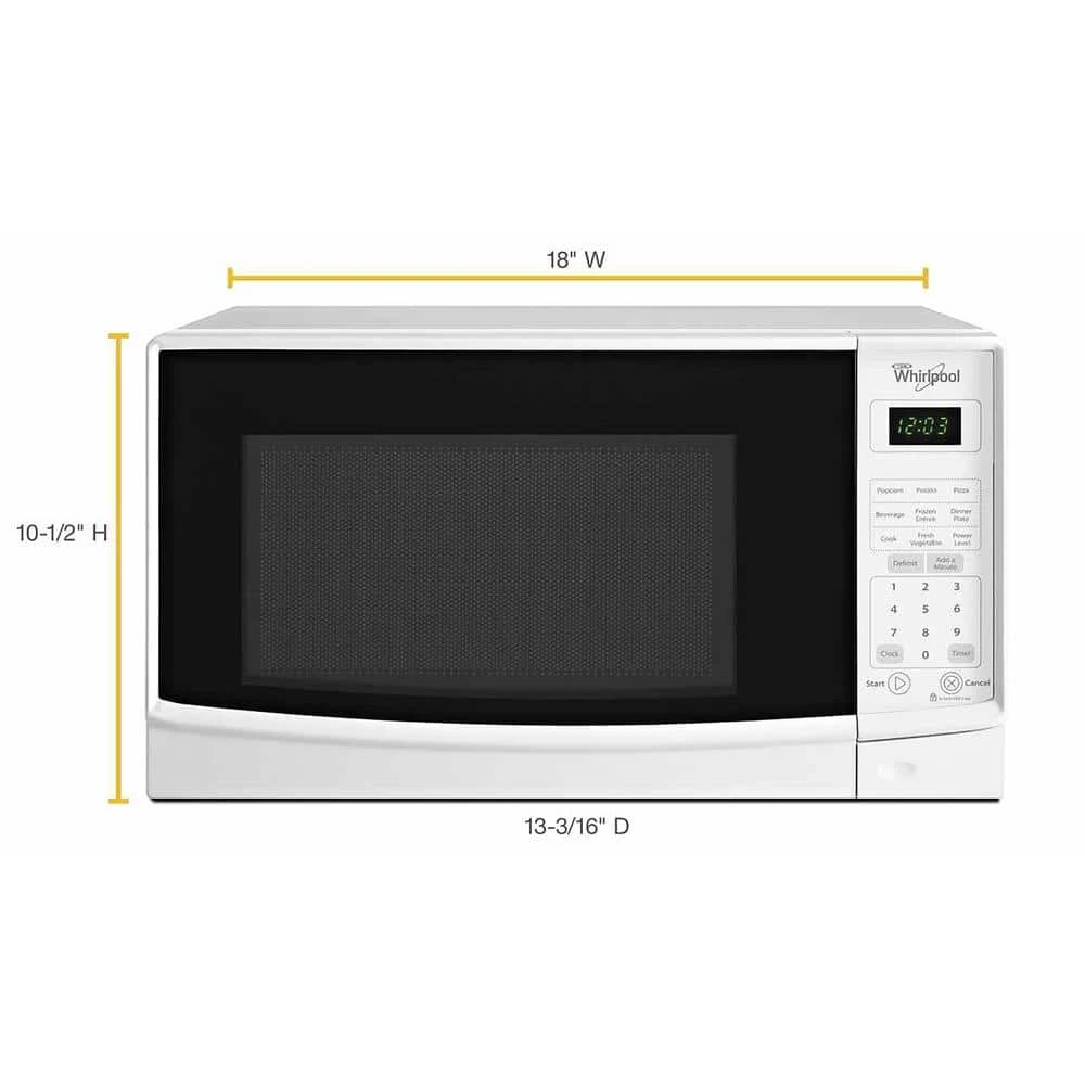 Whirlpool 0.7 cu. ft. Countertop Microwave in White with Electronic Touch Controls - Image 2